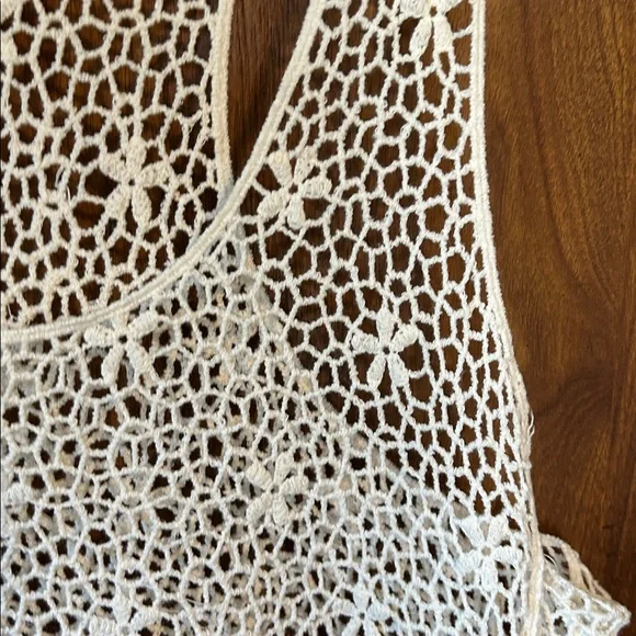 Cream Crochet Tank Top - Picture 2 of 6